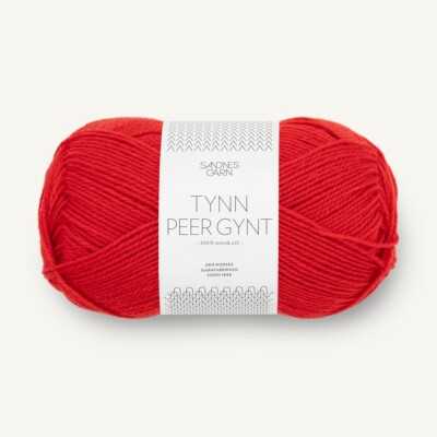 TYNN PEER GYNT von SANDNES GARN - SCARLET RED (4018) - 50 g / ca. 205 m Wolle