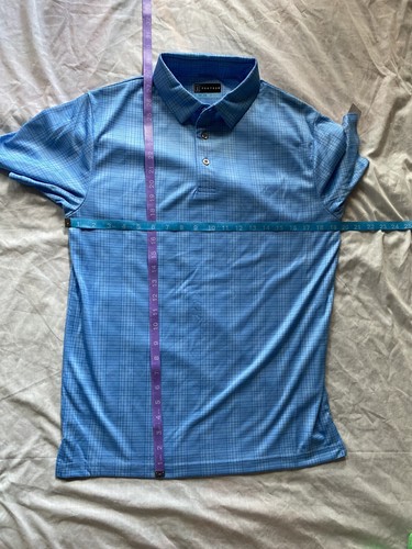 PGA TOUR Mens SMALL Polo Shirt Golf Sports Striped Summer Preppy Adult Outdoors - Afbeelding 8 van 9