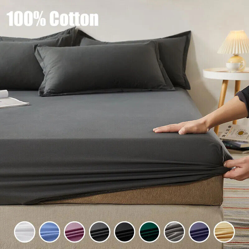 Fitted Bed Sheets Elastic Mattress Covers Band Anti-slip Adjustable Protector-image