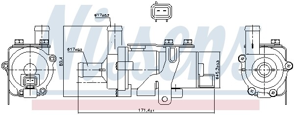 Nissens Wasserpumpe KüHlmittelpumpe FüR Toyota Prius Liftback 1.5 Hybrid 831114-image