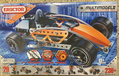 Erector Construction Multimodels Set #6550 -20 Different Models 230 Pieces #SU