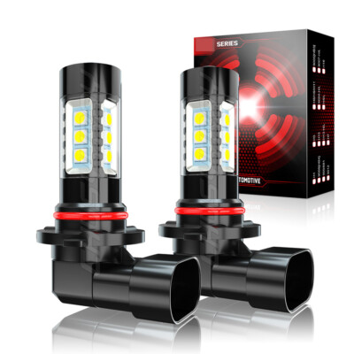 9140 9145 LED Fog Light Bulbs for 03-06 GMC Sierra 1500 2500 HD 6000K Lamp 2pc