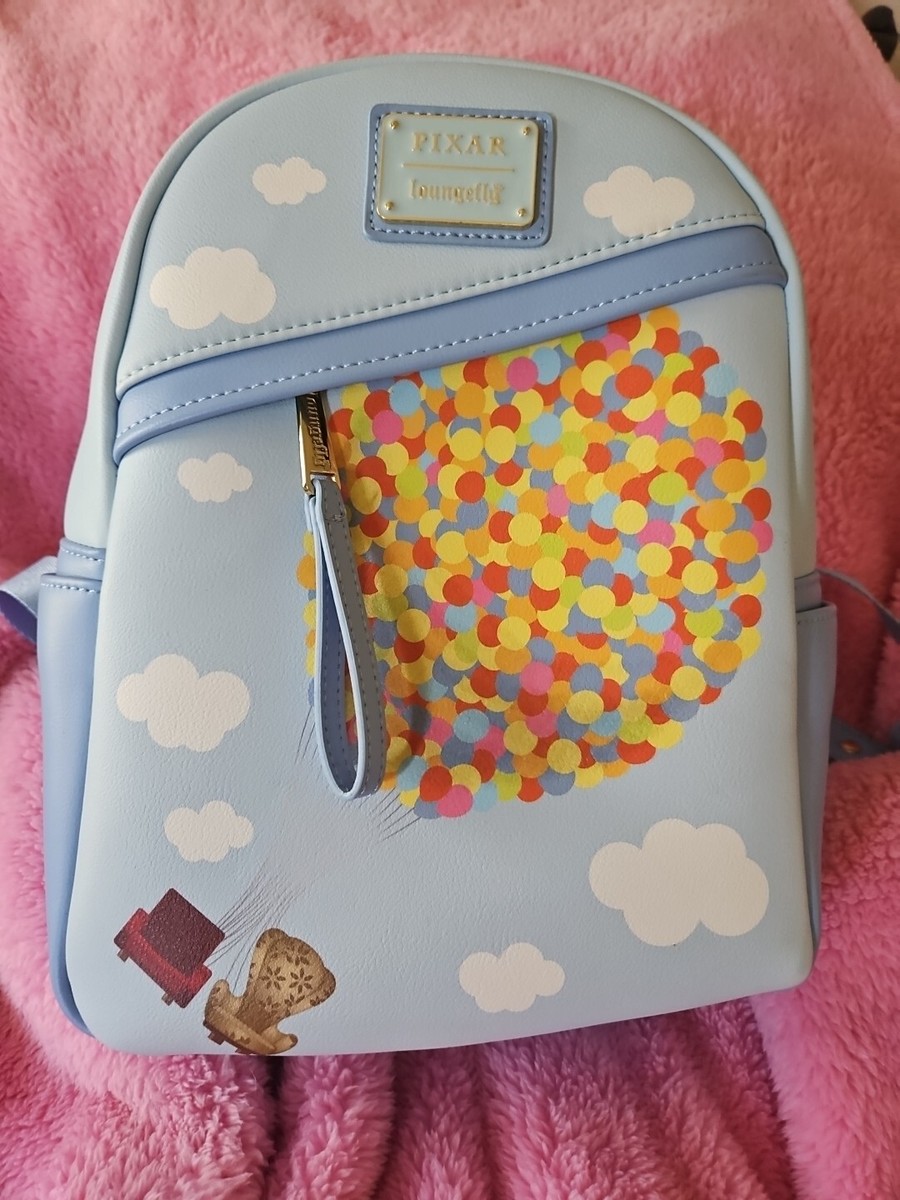 Disney Loungefly Pixar UP Backpack with 3 zippered areas!! Like new condition!! Amazon.com: Loungefly Disney Pixar Up Nylon Full-Size  main image 2