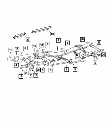 Soporte de resorte de hoja para Dodge Ram 3500 1997-2002 (P/N 52058658)