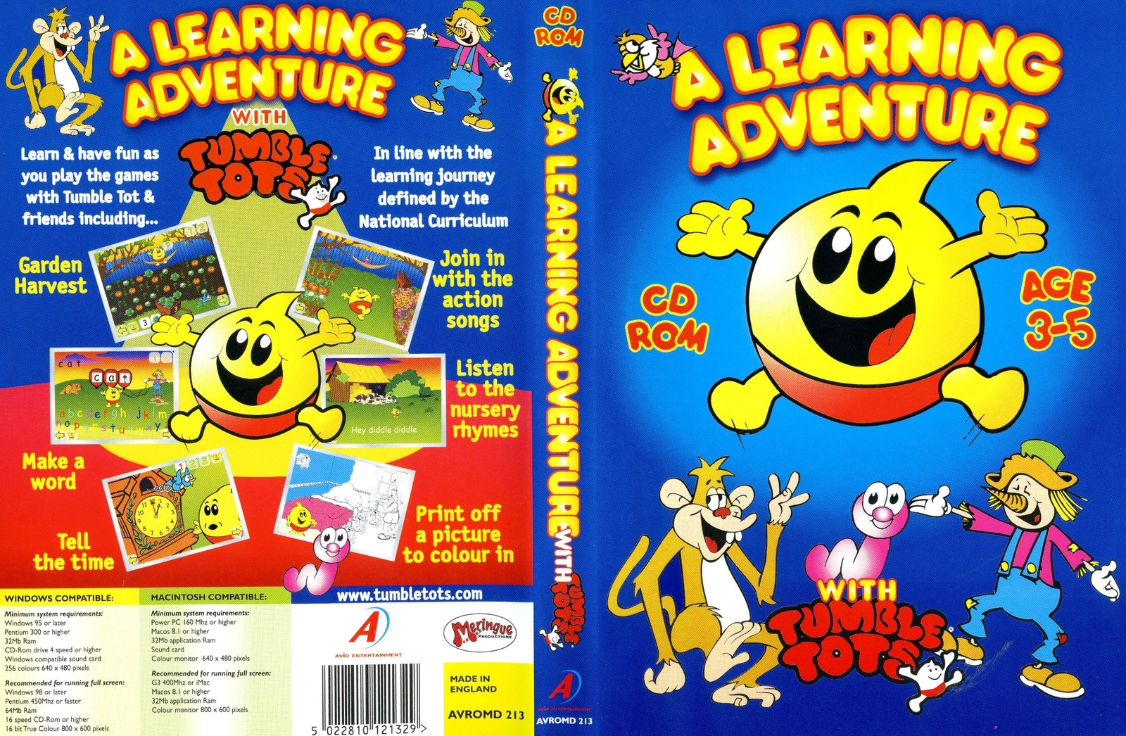 Tumble Tots Learning Adventure With Tumble (CD)