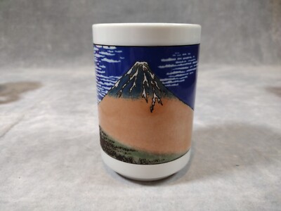 VTG, Mino Ware, Japan Ceramics, Sushi Yunomi Chawan, Tea Cup, Mt. Fuji, Rare.