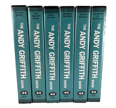 6 Vintage The Andy Griffith Show 1960's Collector's Editions VHS (re-tv) 1999