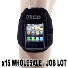 WHOLESALE x15 PHONE MP3 ARM POUCH FITNESS SPORTS RUNNING CYCLING JOB LOT