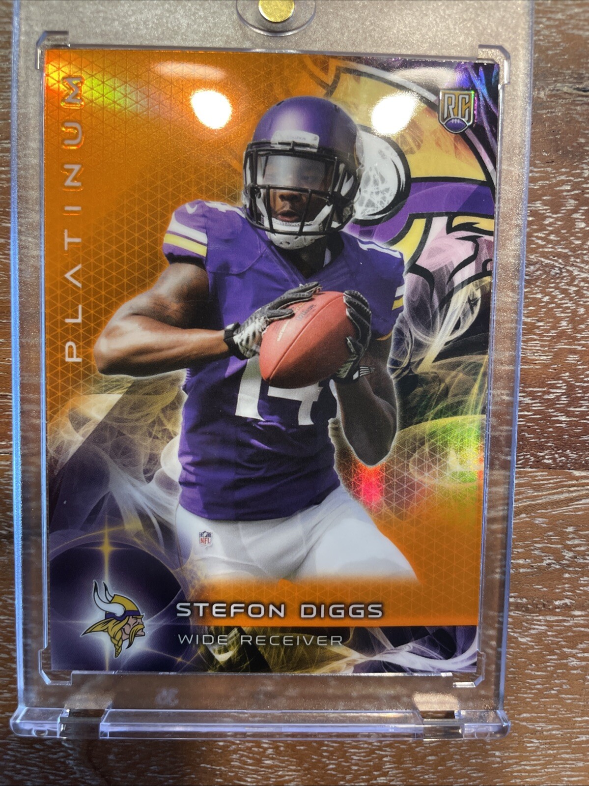 2015 Topps Platinum - Rookies Orange Refractor #141 Stefon Diggs (RC)