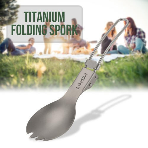 300ml/350ml/420ml/550ml/650ml/750ml Titanium Cup with Folding Spork F8P9 - Picture 57 of 75