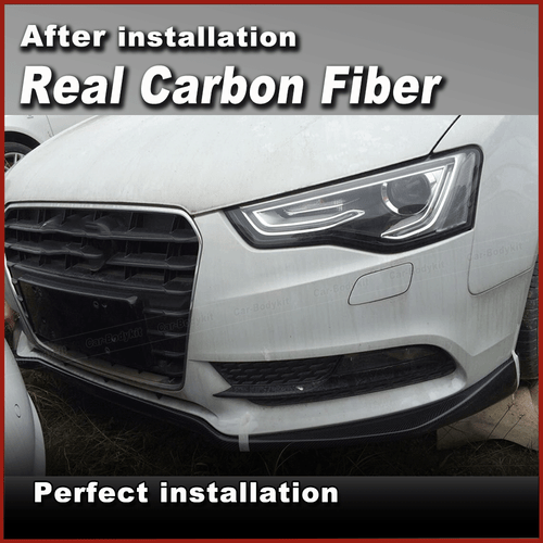 Frontschürze Lippe Spoiler Carbon für Audi A5 8T Coupe Sportback Non-Sline 12-16 - Picture 4 of 12
