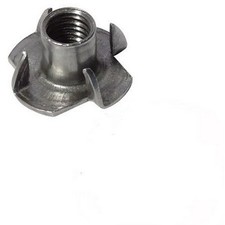 10 X T Nuts Packs of M8 or M10    wood, furniture leg and castor fixings