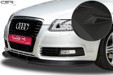 Cup Spoiler Lippe Ansatz matt Carbon Look für Audi A6 4F S-Line CSL106-M