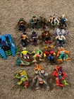 Vintage lot of 17 OG Teenage Mutant Ninja Turtle figures w/ Weapons Accessories