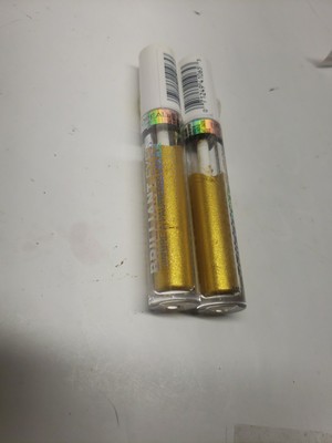 Lot Of 2 L'OREAL Brilliant Eyes Liquid Shadow, #445 Crown Gold