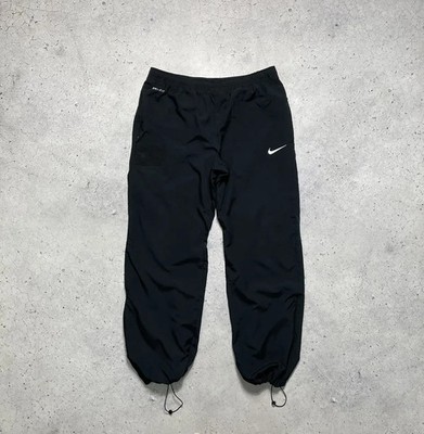 Vintage Nike Track Pants Nylon Baggy Drill Y2K Swoosh Hype
