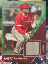 2026 Topps Series 1 Baseball Christian Moore Major League Material Green /99 RC