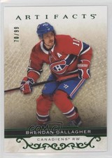 2021-22 Upper Deck Artifacts Emerald 70/99 Brendan Gallagher #64 1r5