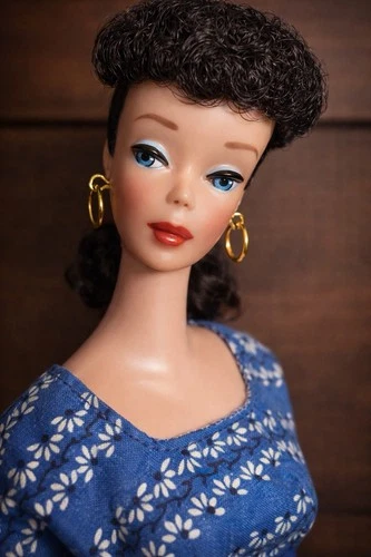 Vintage #5 Brunette Ponytail Barbie Doll- Original Untouched Hair! Gorgeous!!