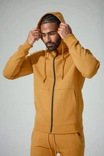 New Jordan Craig Uptown Zip Up Hooded Cognac Size Medium Brand New!