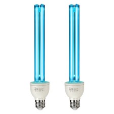 UV Light Bulb, 2 Pack, 25W Replacement Ultraviolet UVC Lamp with Ozone, 253.7 nm