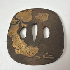 Japanese Samurai Sword Tsuba Guard Traditional Iron Collectible ID 923775