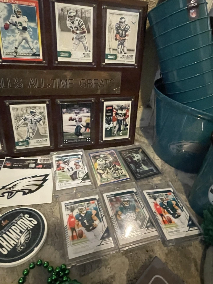 Lote de abanicos Philadelphia Eagles - manta, tazas, velas, letreros y zapatillas (XL) Foto 2 de 4
