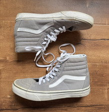 VANS Sk8-Hi Gray/White High Top Lace-Up Mens ...