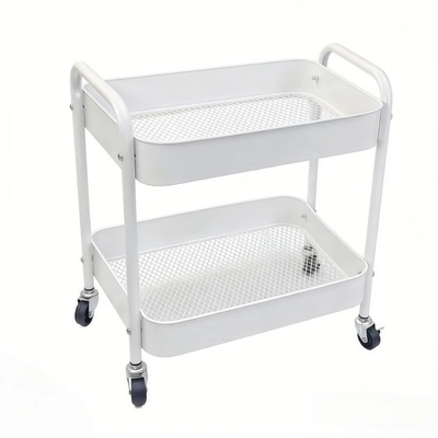#ad #ad Under Desk Storage Cart 2 Tier Utility Rolling with Wheels Small Metal Mobile $39.46