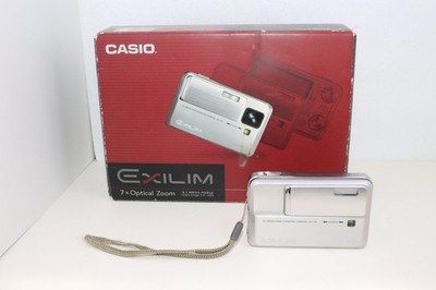 Casio Exilim EX-V8 Silver | Lens Error 2 on Startup | Works | No Haze | Tested