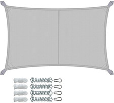 ® Vela Ombreggiante Impermeabile Rettangolare 3X5M, Tenda Da Sole Esterno in Pol