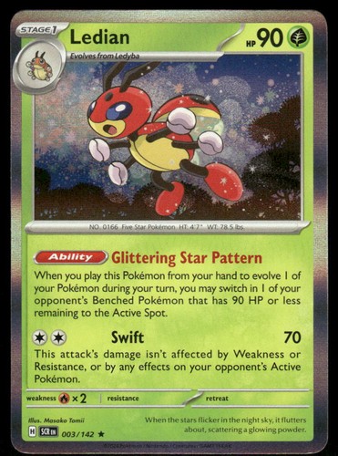 Ledian 3/142 - Stellar Crown - Holo Rare NM