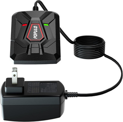 POPULO 20V Max Lithium Ion Battery Charger 1.5A,Suitable for Populo'S 20V Lithiu