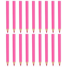 18 Pcs Wooden Colored Pencils Short Oil Based Colored Pencils, Pink
