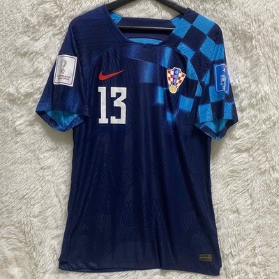 Signed by Nikola Vlasic Croatia National Team 2022 World Cup Uniform from JAPAN