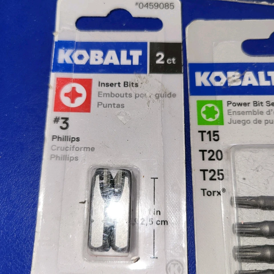 LOT OF KOBALT TOOLS GREAT QUALITY ITEMS TORX BITS  PLILLIPS BITS  UTILITYBLADE A - Image 3 of 4