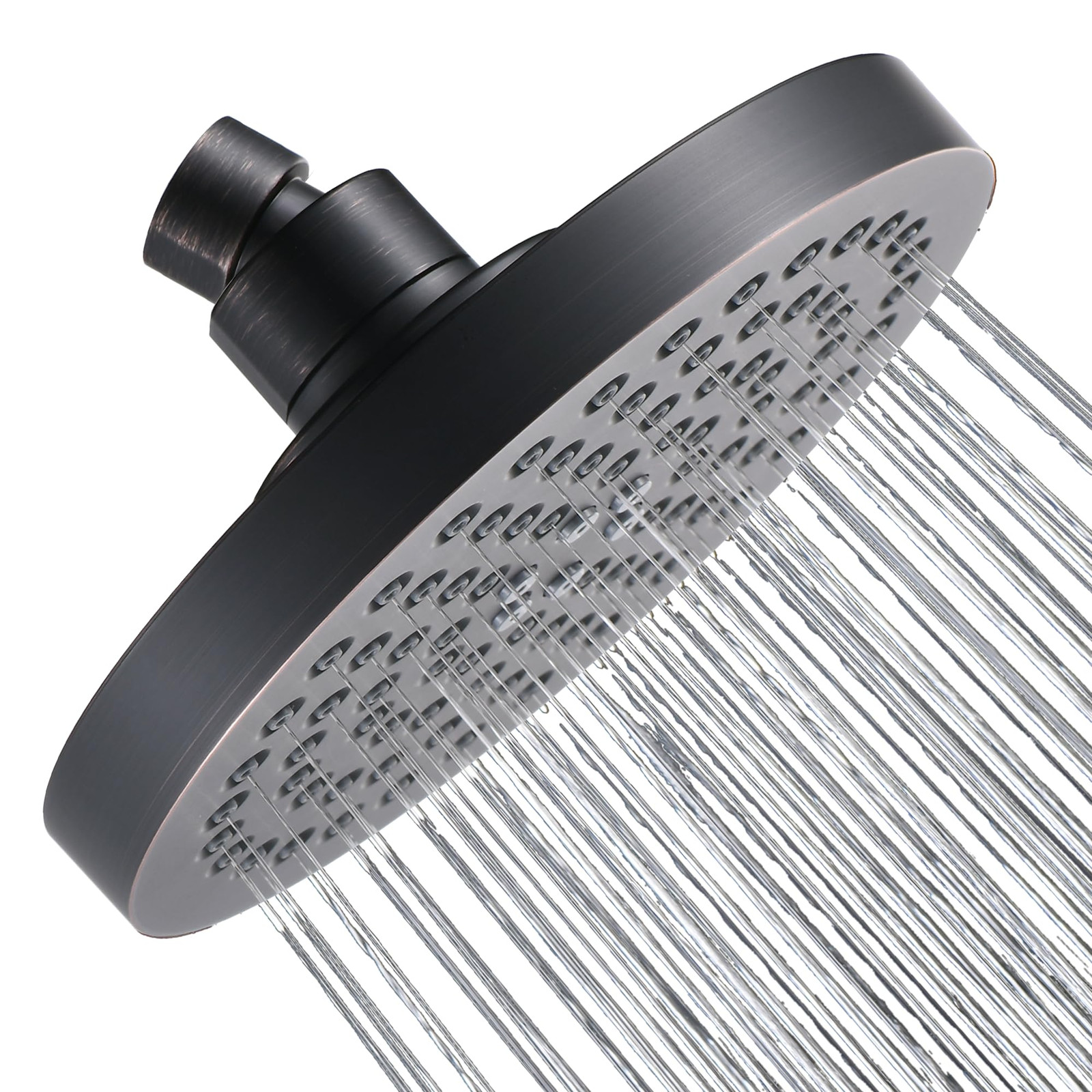 High Pressure Shower Head, 6 Inch Rain Shower Head, 2 Spray Settings Rainfall...