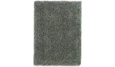 Image of Cosy Grey Marl Shaggy Rug 120x170cm Soft Living Room Bedroom Floor