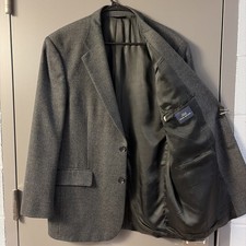 Brooks Brothers 346 Blazer Sport Coat Men s 42R Gray Herringbone Tweed Wool