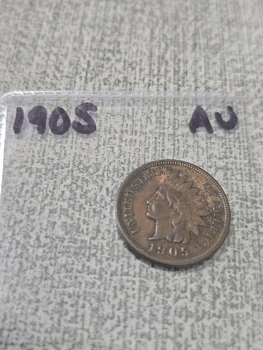 1905 Indian Head Penny Cent AU