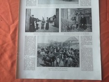 RK 1915 Zeitungsdruck 3758 Rote Kreuz Bahnhof Lodz Ruda Kleszowen Ostpreußen