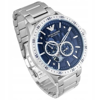 Emporio Armani Men’s Automatic Blue Dial Mario Watch AR60052 UK