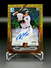 Bowman Chrome Gold Shimmer Refractor Rookie Autograph Andrew Tess 18/50 🔥🔥🔥