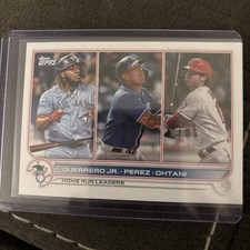 2022 Topps 2021 American League Home Run Leaders-Guerrero Jr.,Perez, Ohtani #48