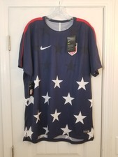 2017 Nike USMNT Soccer Jersey Mens XL Navy USA Gold Cup Pre-Match Stars BNWT NEW