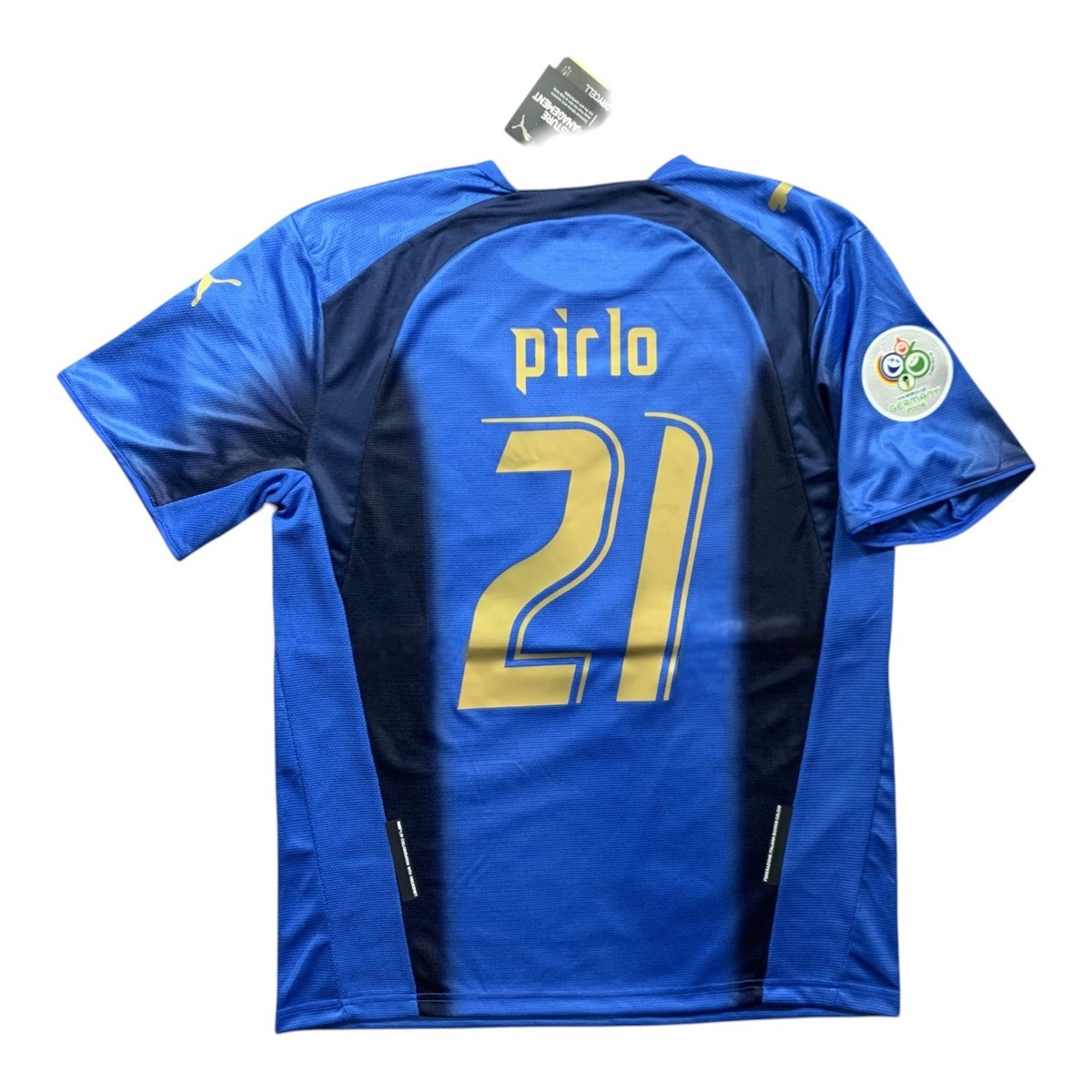 Pirlo Italy 2006 World Cup Home Jersey Retro Shirt - Men's Sizes