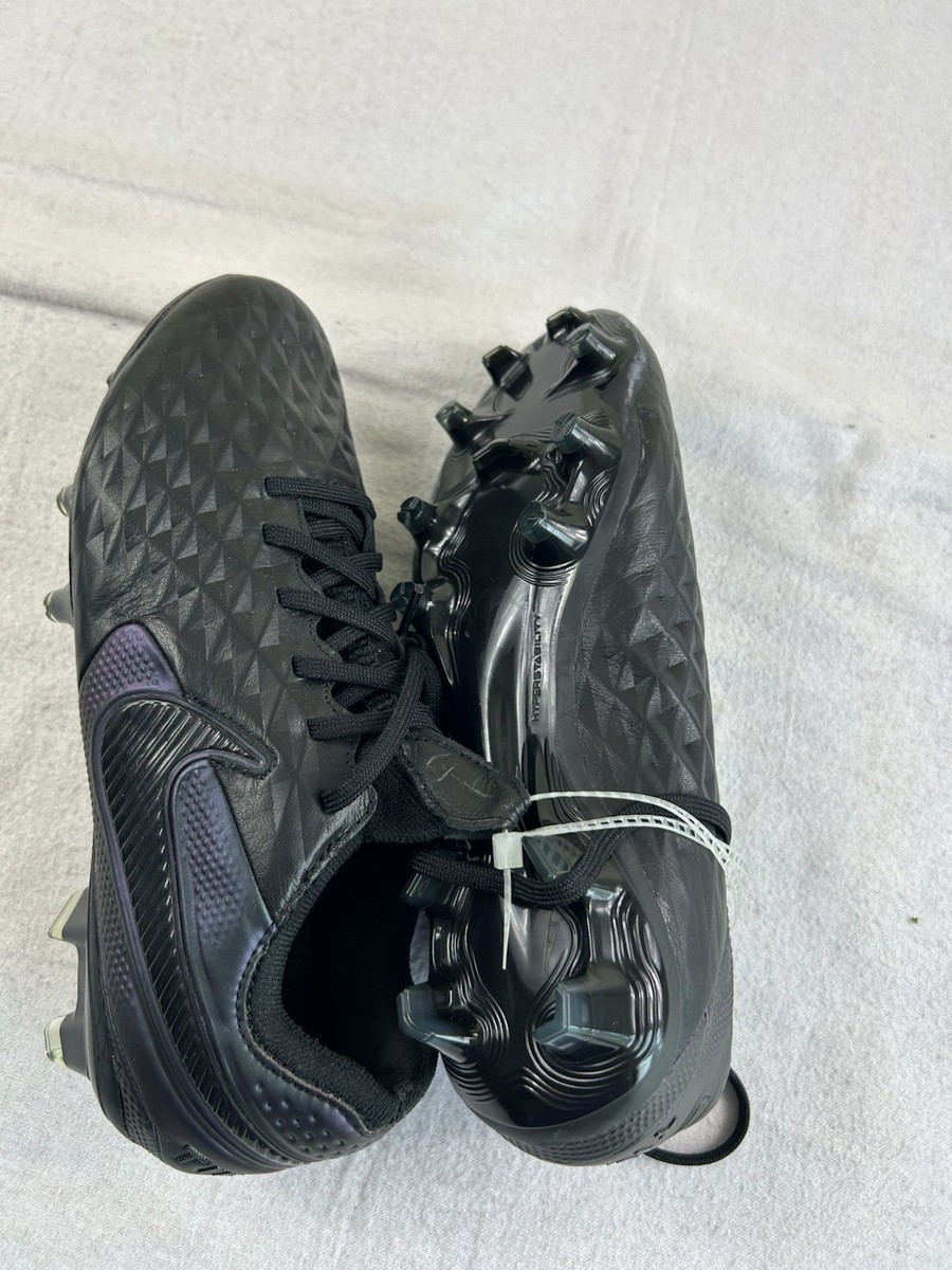 Nike Tiempo Legend 8 Elite Fg Black-Black All Black Mens Sz 5