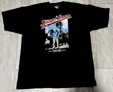 Vintage Sawyer Brown Band Tee T-Shirt Men's Size XL Black Double Sided