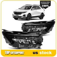2Pcs Pair Full LED Headlight Assembly For 2022-2024 Chevrolet Equinox LT RS 1.5L