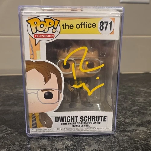 Funko Pop! Rainn Wilson Dwight Schrute Autographed  #871 JSA The Office